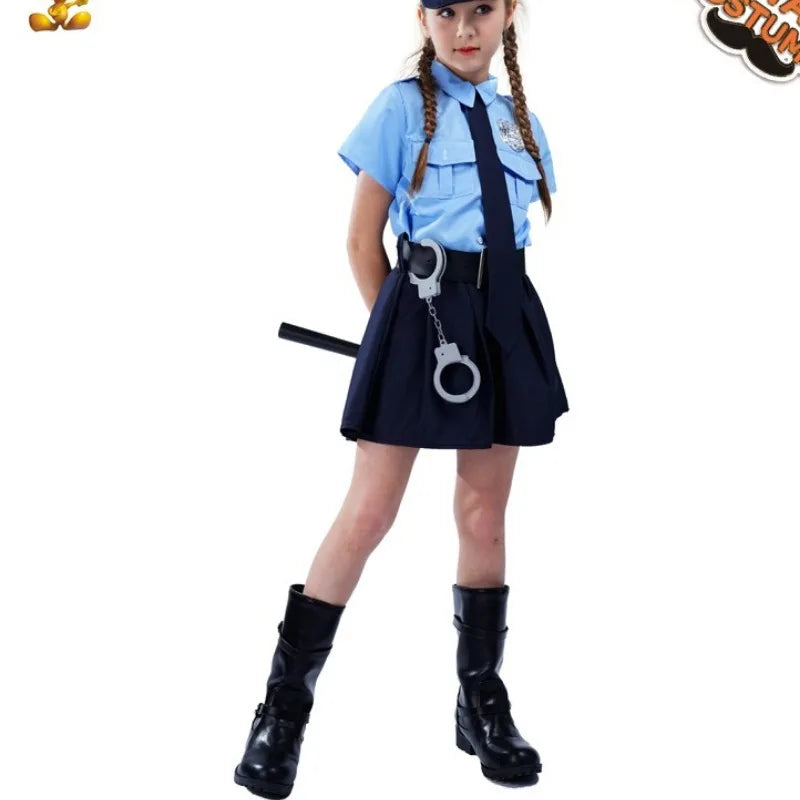 Halloween Children's Costume Clothing, Spring, Summer, Autumn Cosplay, Girls' Uniform, Girls' Slim Fit Uniform