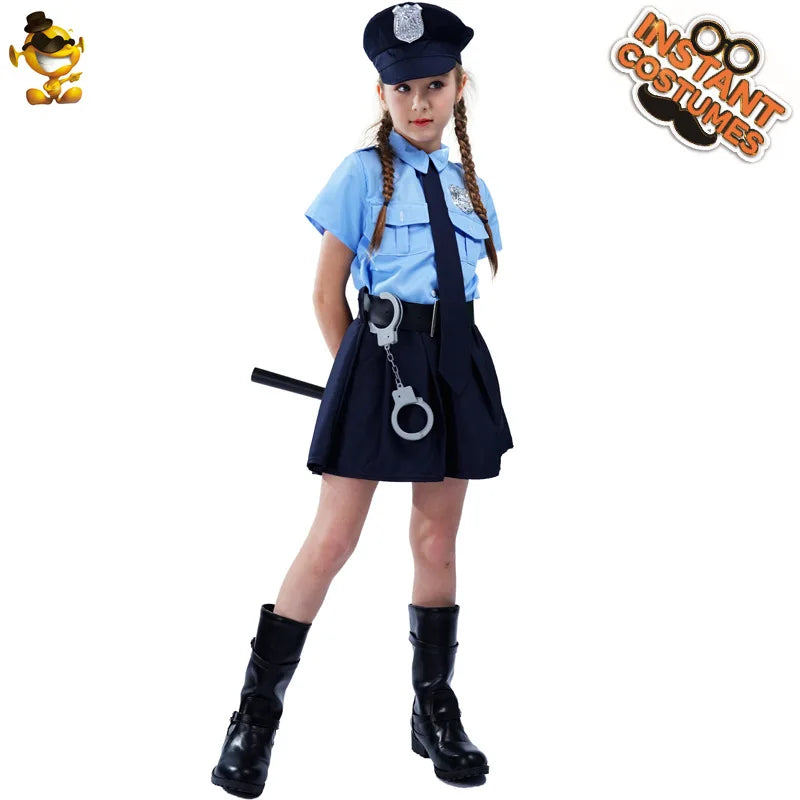Halloween Children's Costume Clothing, Spring, Summer, Autumn Cosplay, Girls' Uniform, Girls' Slim Fit Uniform