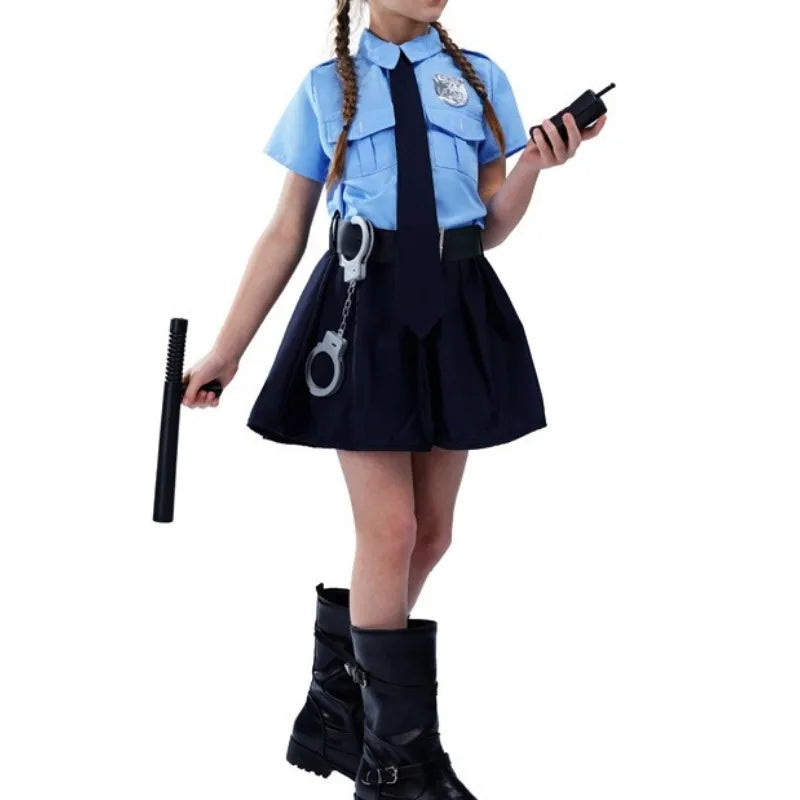 Halloween Children's Costume Clothing, Spring, Summer, Autumn Cosplay, Girls' Uniform, Girls' Slim Fit Uniform