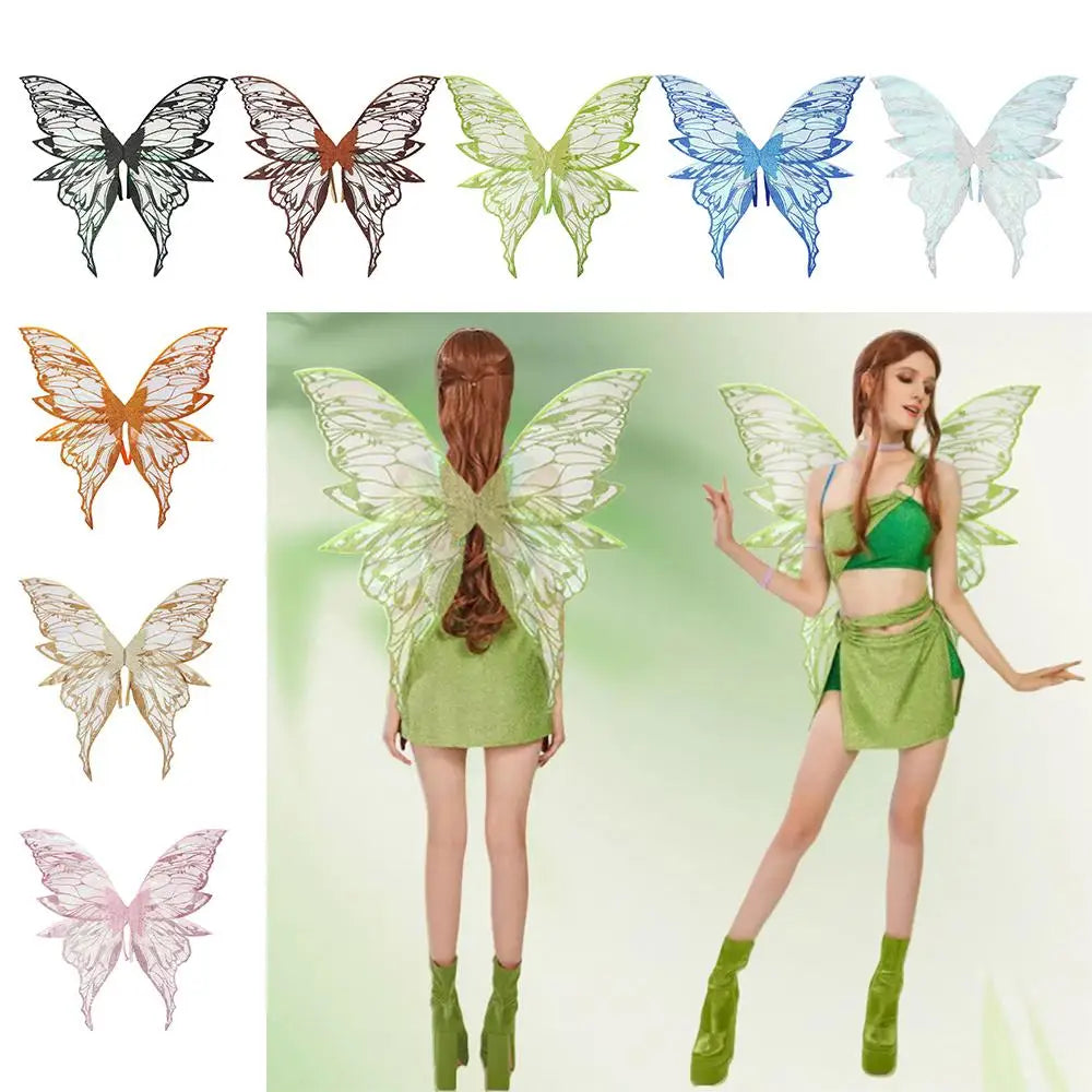 Magical Adults Fairy Wings Girls Sparkling Angel Wings Costume Wings for Halloween Costume Dress up Party Favor Christmas Gift
