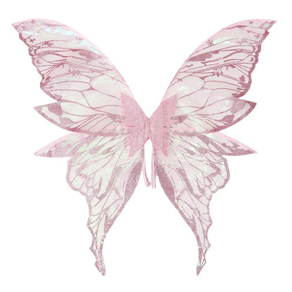 Magical Adults Fairy Wings Girls Sparkling Angel Wings  Costume Wings for Halloween Costume Dress up Party Favor Christmas Gift