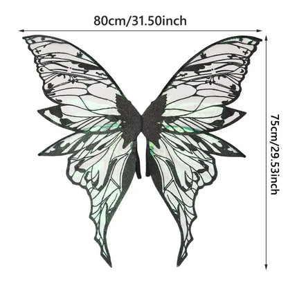 Magical Adults Fairy Wings Girls Sparkling Angel Wings  Costume Wings for Halloween Costume Dress up Party Favor Christmas Gift