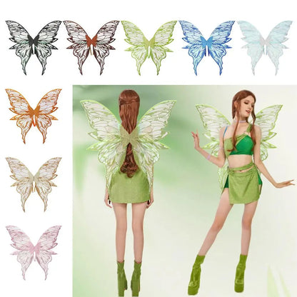 Magical Adults Fairy Wings Girls Sparkling Angel Wings  Costume Wings for Halloween Costume Dress up Party Favor Christmas Gift